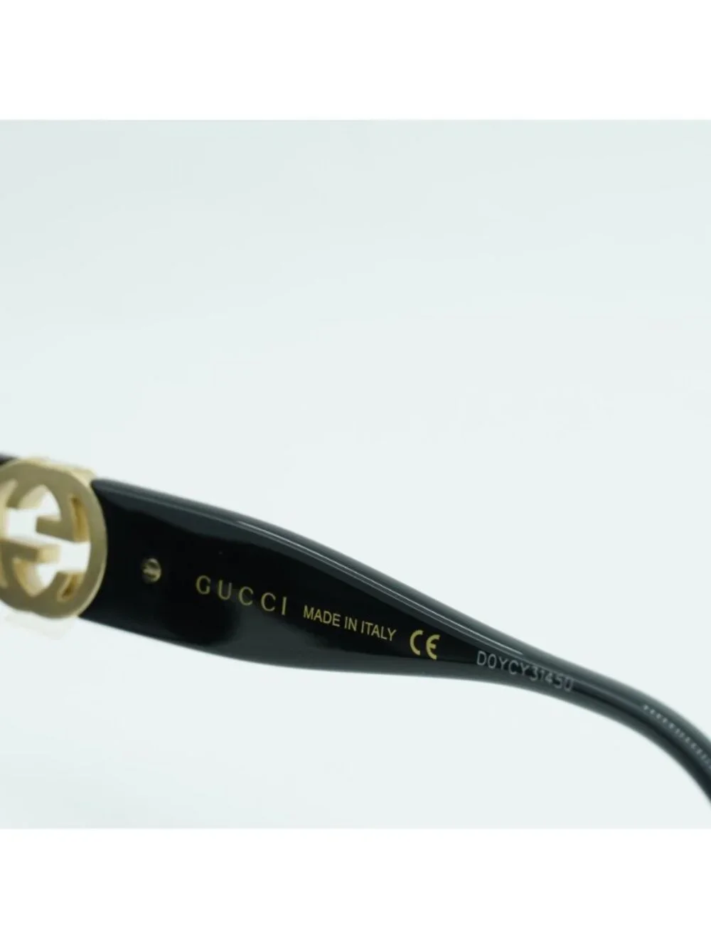 Gucci GG1023S 008 Butterfly Sunglasses - Black / Grey